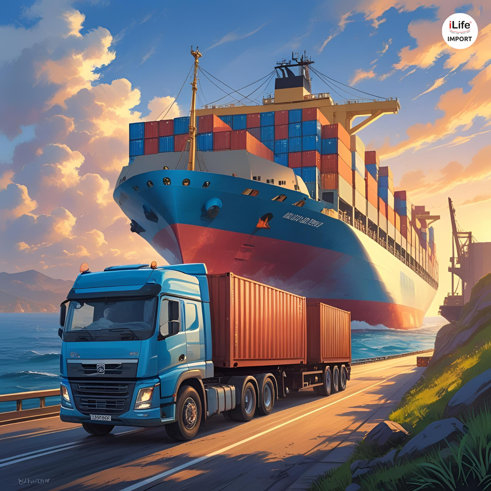 Direct shipping method involved in importing goods from other countries.