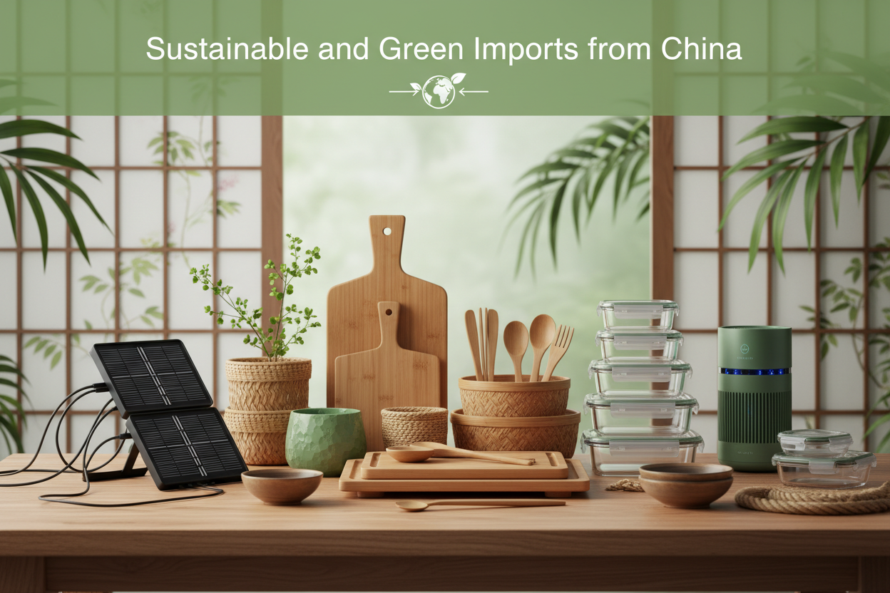 Sustainable And Green Imports From China Generate High Quality Image Along With Title